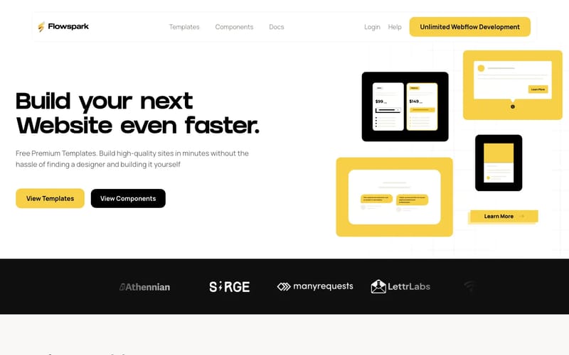Free Premium Webflow Templates