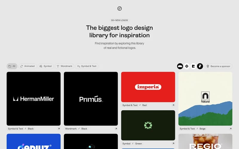 Get inspiration by exploring a library of 1000+ logo designs on Logo System