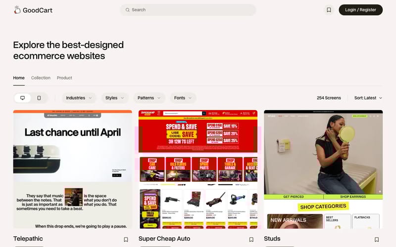 GoodCart - Ecommerce UI & UX Design Inspiration