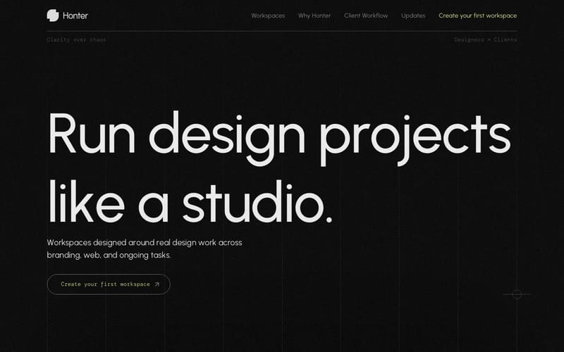 Honter — Run Design Projects Like a Studio
