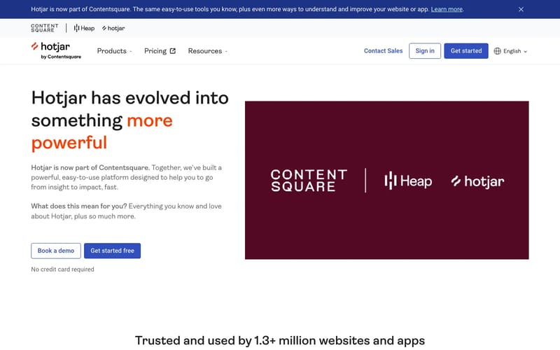 Hotjar: Website Heatmaps & Behavior Analytics Tools