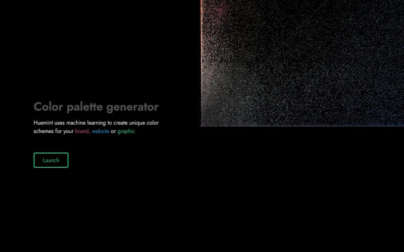 Huemint - AI color palette generator