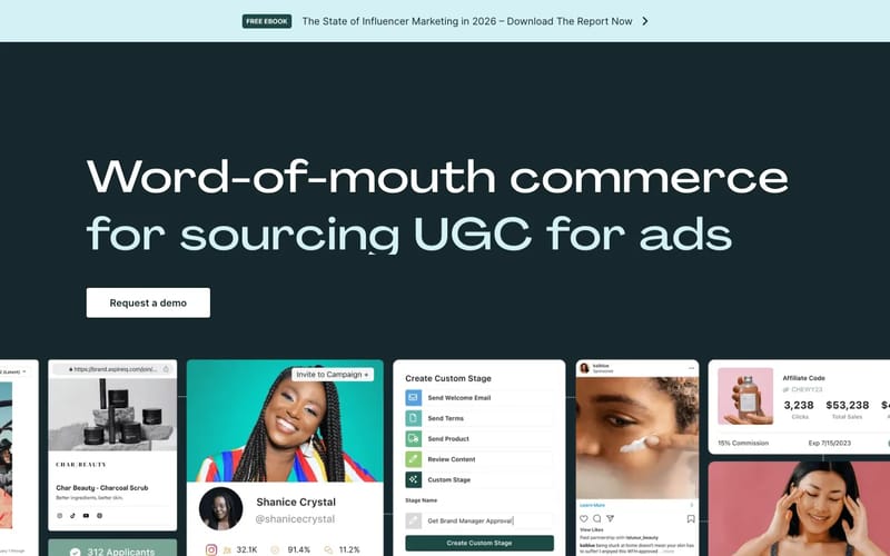 Influencer Marketing Software Platform for E-Commerce Brands