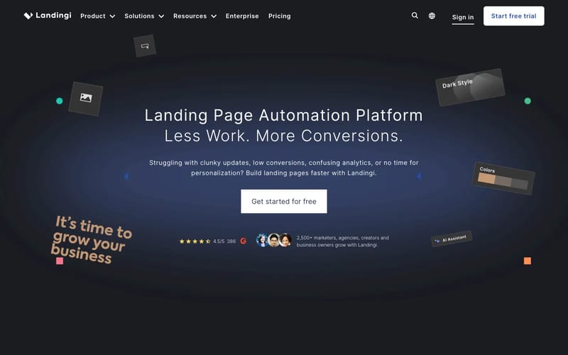 Landingi: Landing Page Automation Platform for Digital Marketers