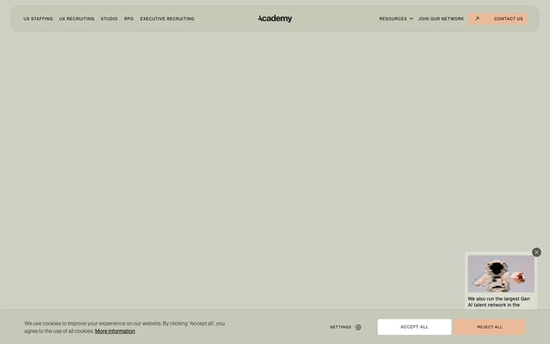 Leading UX Staffing & Recruiting Agency — Academy