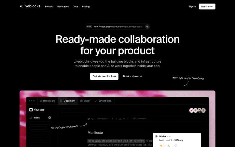 Liveblocks | Ready-made collaboration for your product