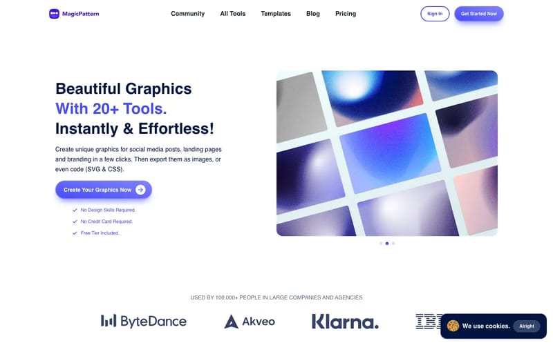 MagicPattern - Beautiful & cool backgrounds with 20+ tools!