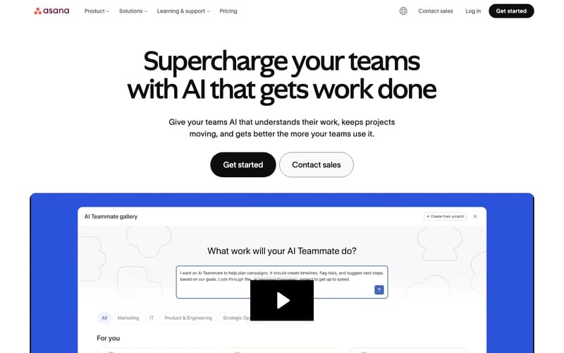 Manage your team’s work, projects, & tasks online • Asana