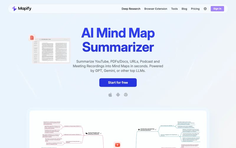 Mapify: AI Mind Map Summarizer