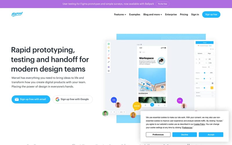 Marvel - The design platform for digital products. Get started for free.