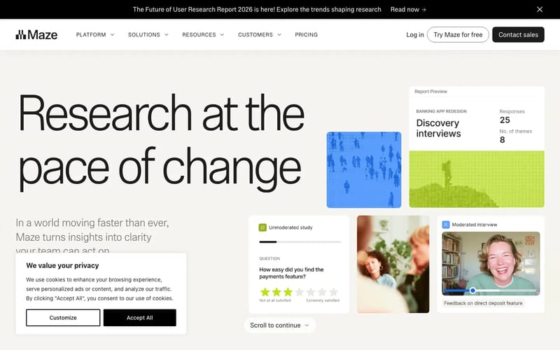 Maze | User Research and Testing Platform