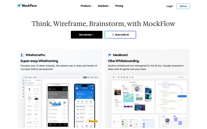 MockFlow - Online Wireframing Tool and Whiteboard Software