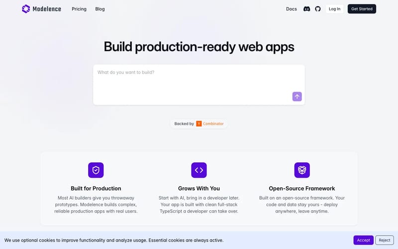 Modelence - Build production-ready web apps