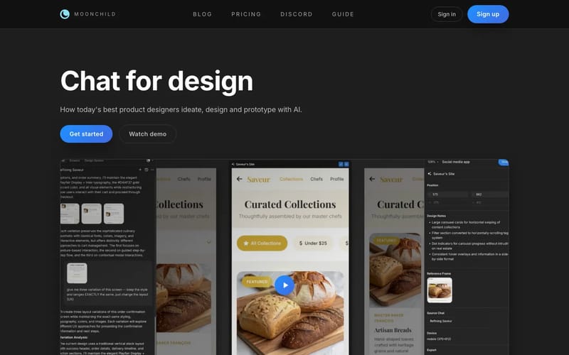 Moonchild AI — Chat for Product Design