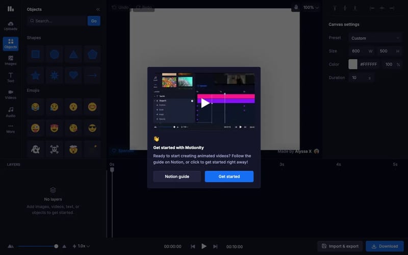 Motionity - The web-based motion graphics editor for everyone