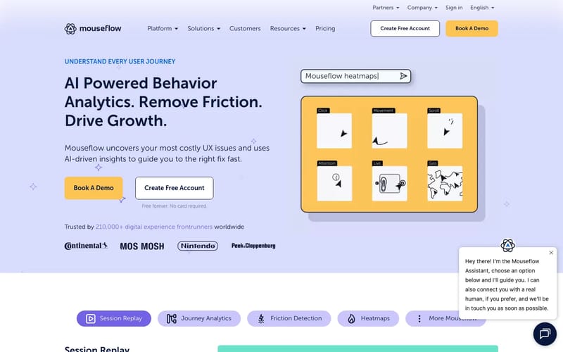 Mouseflow | Behavior analytics for optimal website UX