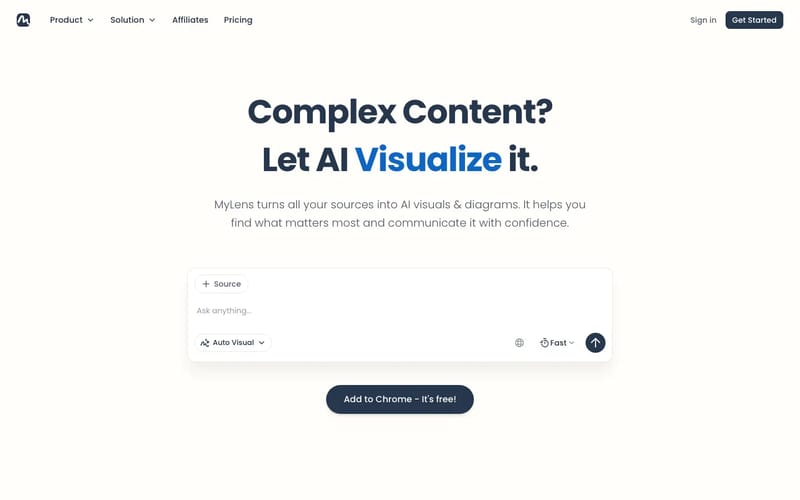 MyLens: AI for Interactive Visuals & Diagrams