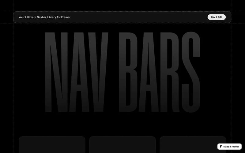 Navbar Kit for Framer