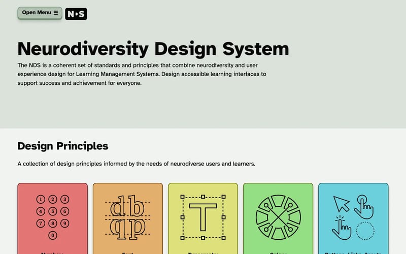 Neurodiversity Design System