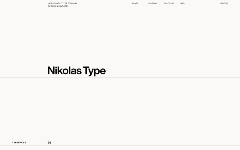 Nikolas Type - Independent Type Foundry