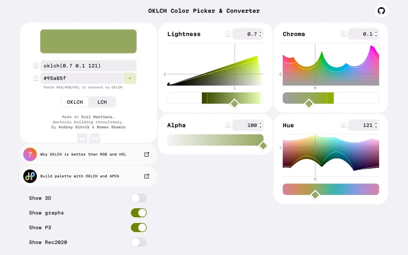 OKLCH Color Picker & Converter