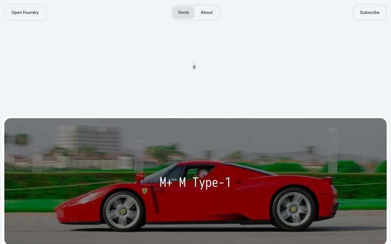Open Foundry | Curated Fonts for Free