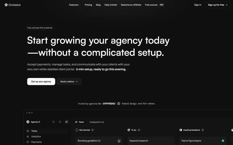 Orchestra - Create, manage and grow digital agencies