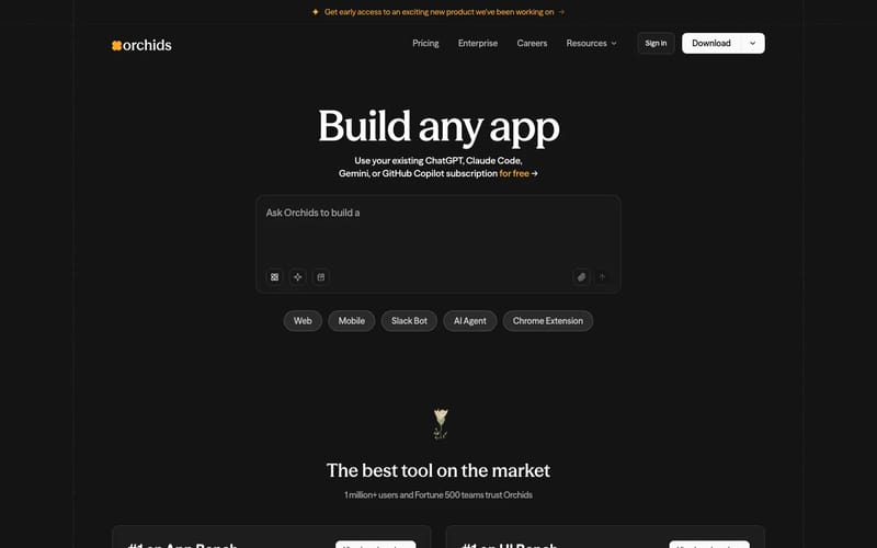 Orchids - The AI App Builder