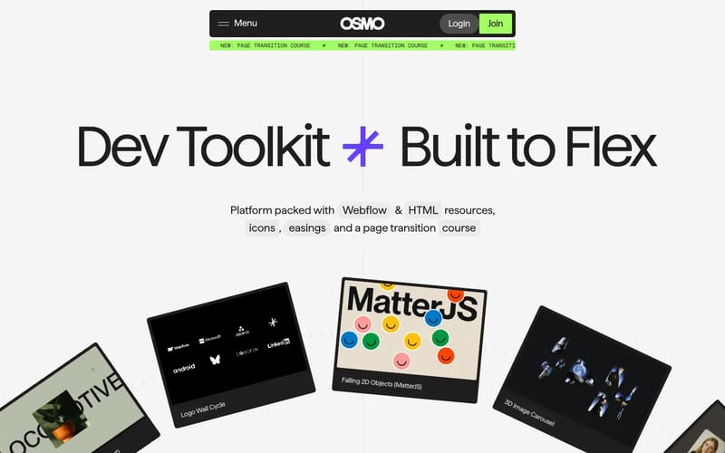 Osmo - Dev Toolkit Built to Flex