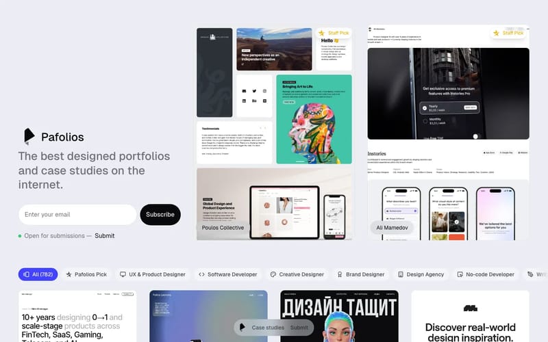 Pafolios — The best design portfolio examples and inspiration 2025