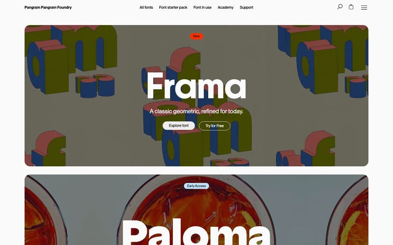 Pangram Pangram — Free to try, High-Quality Fonts for Designers – Pangram Pangram Foundry
