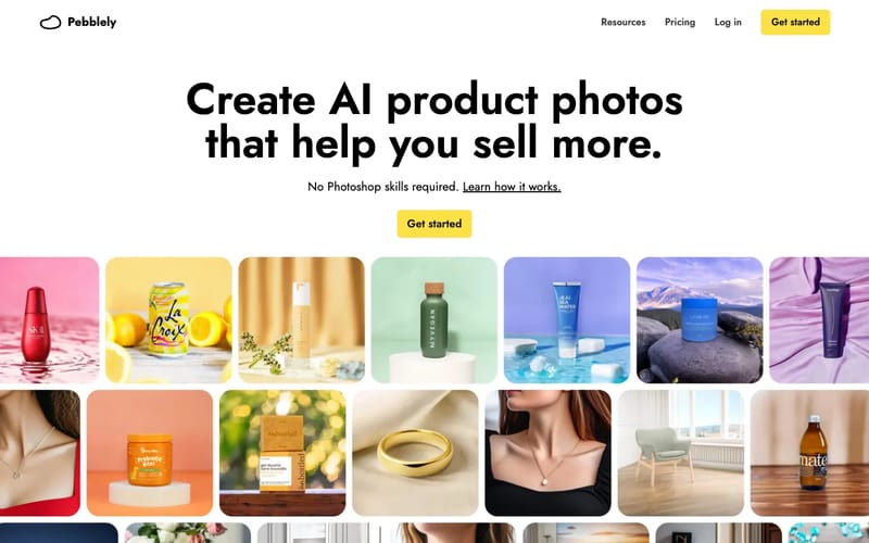 Pebblely AI Product Photography | Create beautiful product photos in seconds with AI