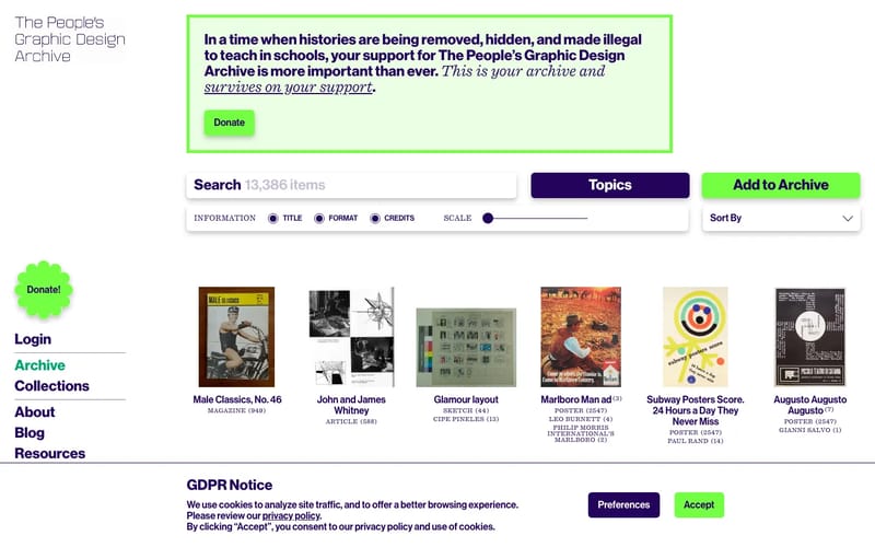 People’s Graphic Design Archive