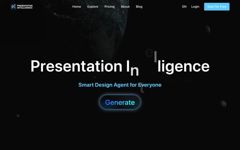 Pi - Smart AI Agent for content generation | Presentation Intelligence