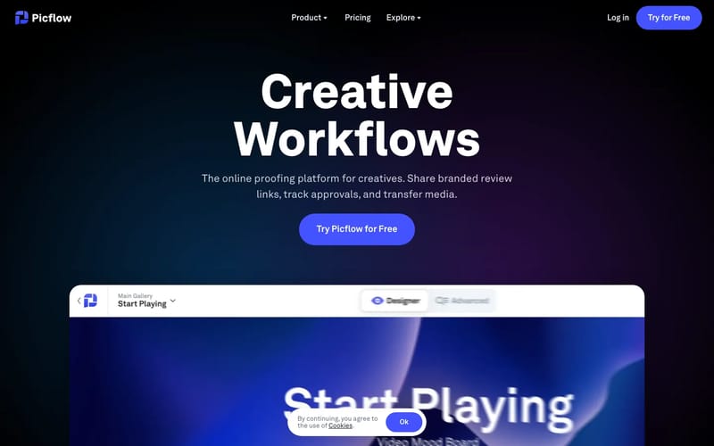 Picflow — Image & Video Galleries for Creatives.