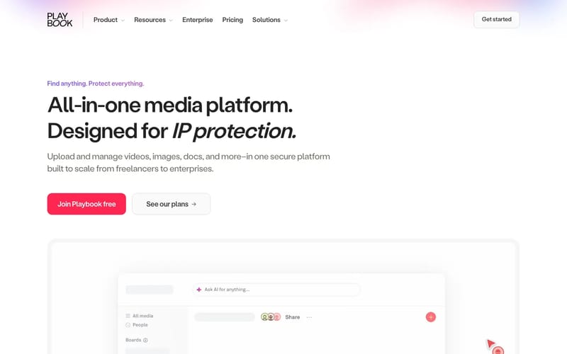 Playbook | Your all-in-one media management solution