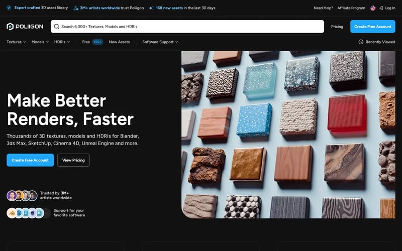 Poliigon - PBR Textures, Models and HDRIs