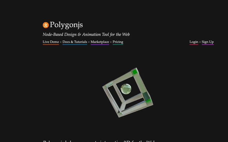 Polygonjs: WebGL Design & Animation Tool