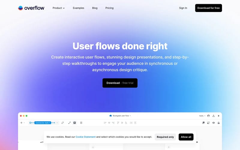 User flow diagramming tool for design teams | Overflow