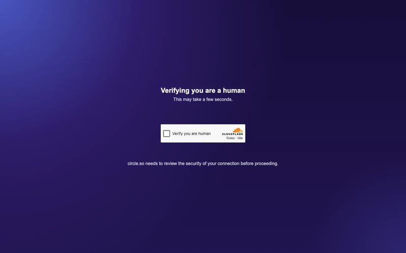Verifying you are a human