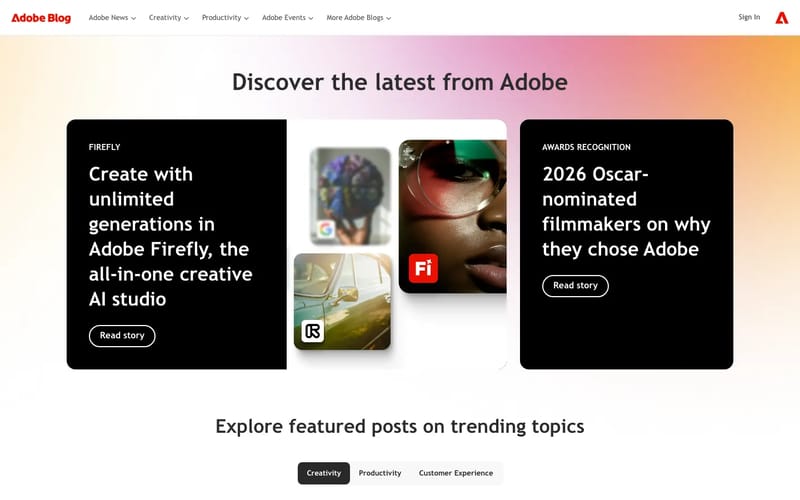 Welcome to the Adobe Blog